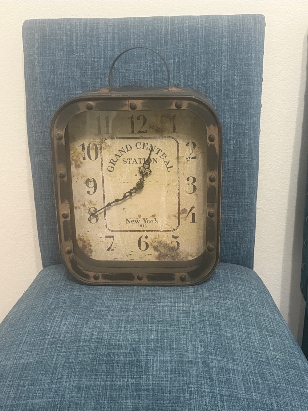 Vintage-Style Tabletop Clock - Brown